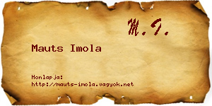 Mauts Imola névjegykártya